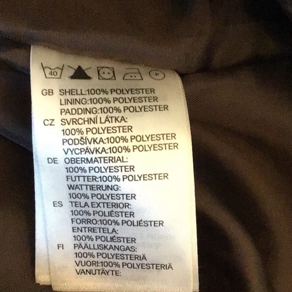 H&M Long Line Chocolate Brown Belted Puffer Coat Size 10 | Quilted Winter Jacket - Picture 12 of 12